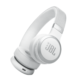 JBL Live 670NC - White - Wireless On-Ear Headphones with True Adaptive Noise Cancelling - Hero